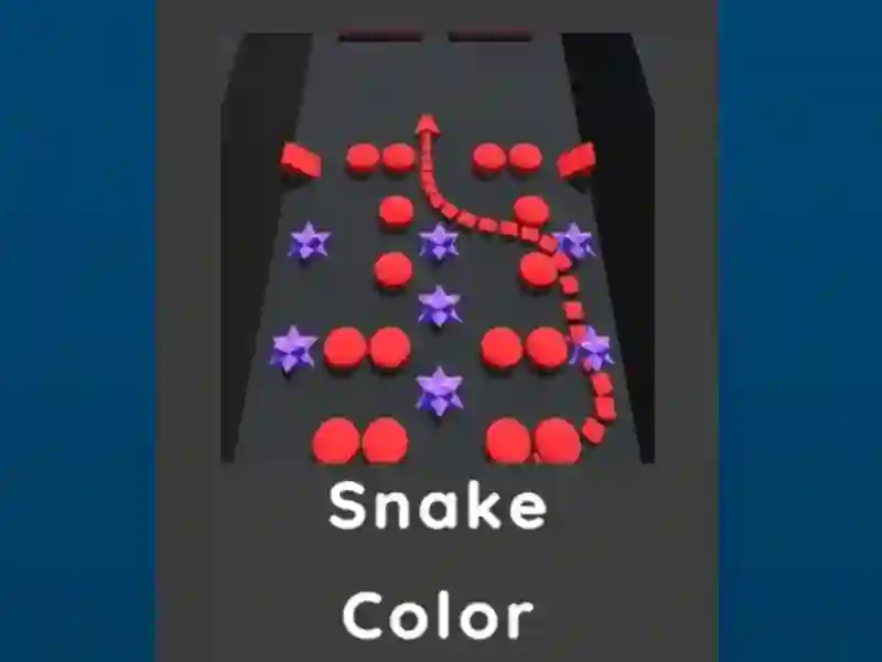 Jwèt Snake Color sou entènèt