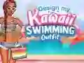 Jwèt Design My Kawaii Swimming Outfit sou entènèt
