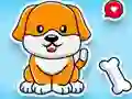 Jwèt Coloring Book: Cute Dog sou entènèt