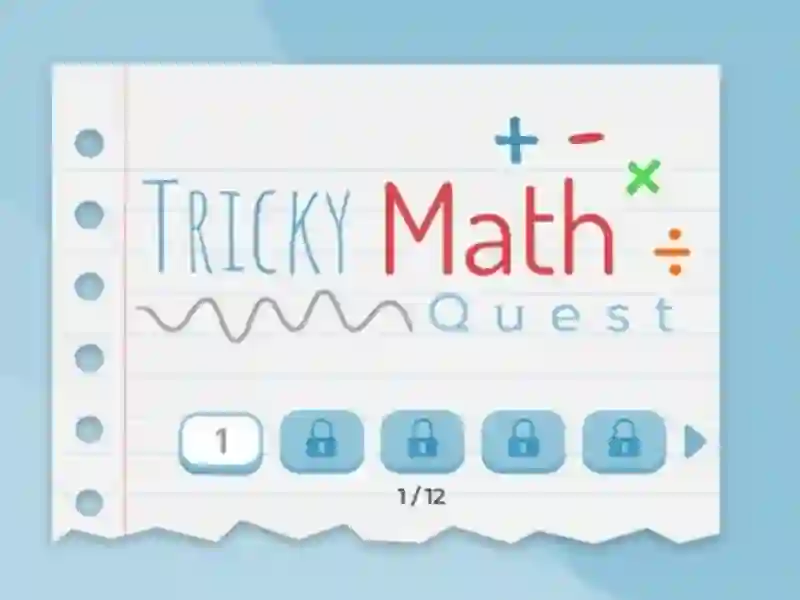 Jwèt Tricky Math Quest sou entènèt