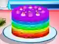 Jwèt Cooking Rainbow Cake sou entènèt