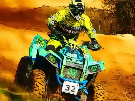 Jwèt Extreme Quad Bike Jigsaw sou entènèt