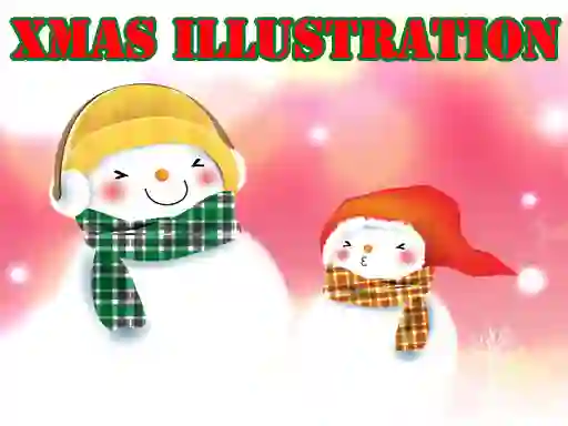 Jwèt Xmas Illustration sou entènèt