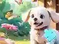 Jwèt Jigsaw Puzzle: Dog In Garden sou entènèt