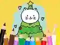Jwèt Coloring Book: Cats And Christmas Tree sou entènèt