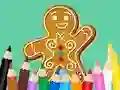 Jwèt Coloring Book: Gingerbreads sou entènèt