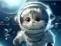 Jwèt Jigsaw Puzzle: Astronaut-Cat sou entènèt