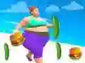 Jwèt Muscle Girl Calorie Run sou entènèt