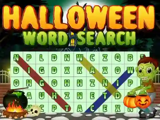 Jwèt Halloween Words Search sou entènèt