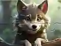 Jwèt Jigsaw Puzzle: Smiling Wolf sou entènèt