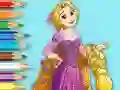 Jwèt Coloring Book: Princess Rapunzel sou entènèt