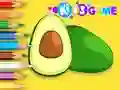 Jwèt Coloring Book: Avocado Fruit sou entènèt