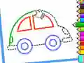 Jwèt Toddler Drawing: Cute Car sou entènèt