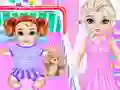 Jwèt Little Elsa Caring Day sou entènèt