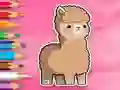 Jwèt Coloring Book: Cute Alpaca sou entènèt