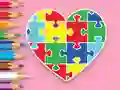 Jwèt Coloring Book: Heart Jigsaw sou entènèt
