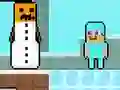Jwèt Noob vs Pro Snowman sou entènèt