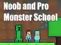 Jwèt Noob and Pro Monster School sou entènèt