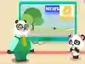 Jwèt Baby Panda Hurricane Safety sou entènèt