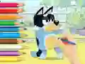 Jwèt Coloring Book: Bluey And Bingo sou entènèt