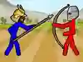 Jwèt Stickman Kingdom Clash sou entènèt