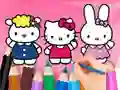 Jwèt Coloring Book: Hello Kitty With Friends sou entènèt