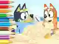 Jwèt Coloring Book: Bluey On The Beach sou entènèt