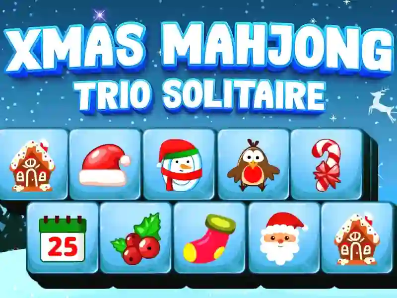 Jwèt Xmas Mahjong Trio Solitaire sou entènèt