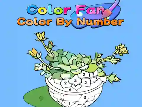 Jwèt Color Fan: Color By Number sou entènèt