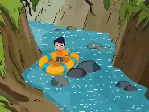 Jwèt Rescue the Cute Boy from River sou entènèt