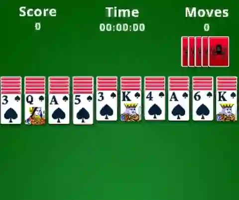 Jwèt Spider Solitaire sou entènèt