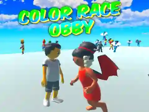 Jwèt Color Race Obby sou entènèt