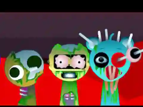 Jwèt Sprunki Music Scary Beat Box sou entènèt