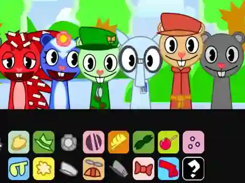 Jwèt Happy Sprunk Friends sou entènèt