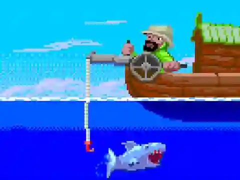 Jwèt Dock Fishing sou entènèt