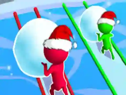 Jwèt Snow Race: Christmas Runner sou entènèt