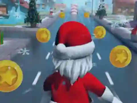 Jwèt Santa Roblox Running sou entènèt