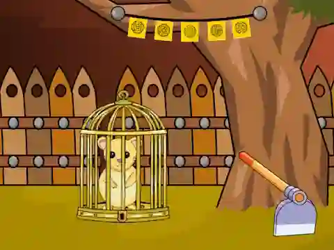 Jwèt Cute Hamster Escape from Cage sou entènèt