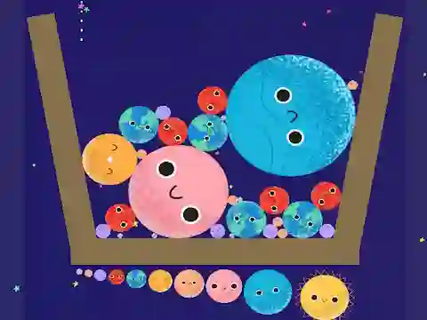 Jwèt Merge Planets sou entènèt