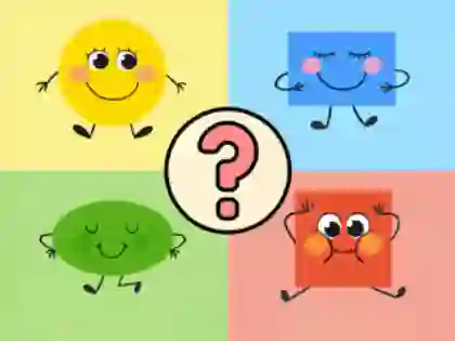 Jwèt Kids Quiz: Shapes Fun sou entènèt
