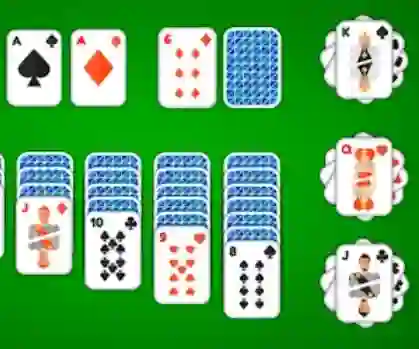 Jwèt Klondike Solitaire 4 Suits sou entènèt