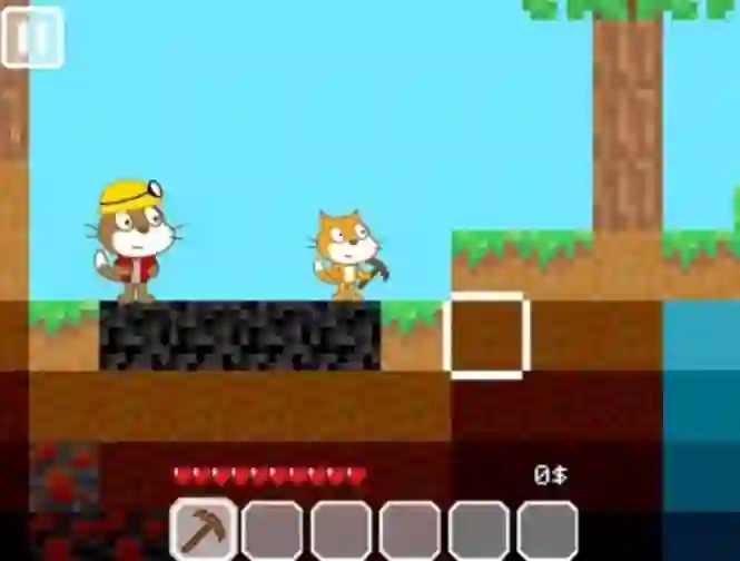 Jwèt Miner Cat sou entènèt
