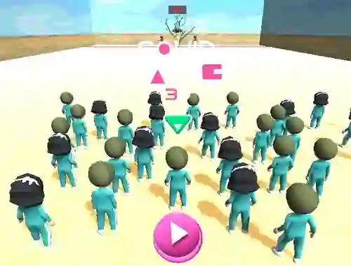 Jwèt Squid Game Race 3d sou entènèt