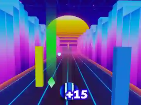Jwèt Neon Dash sou entènèt