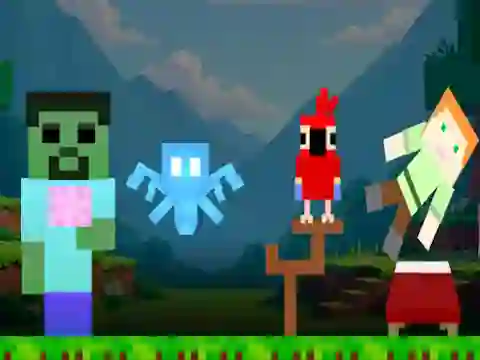 Jwèt Sprunki Craft sou entènèt