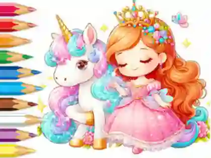 Jwèt Coloring Book: Unicorn Secret Whisper sou entènèt