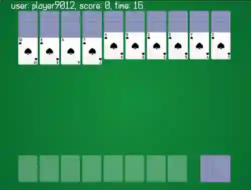Jwèt Spider Solitaire Classic Ver sou entènèt