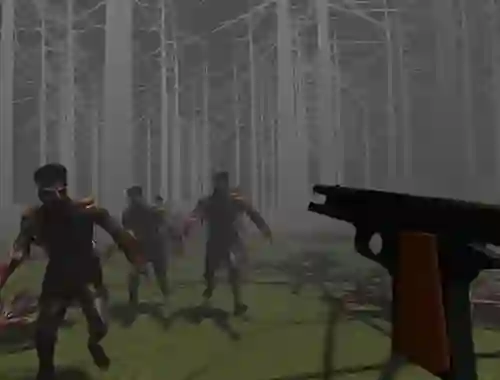 Jwèt Zombies in a Forest sou entènèt