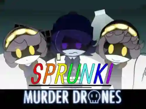 Jwèt Sprunki: Murder Drones sou entènèt