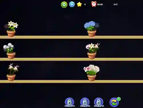 Jwèt Flower Matching sou entènèt